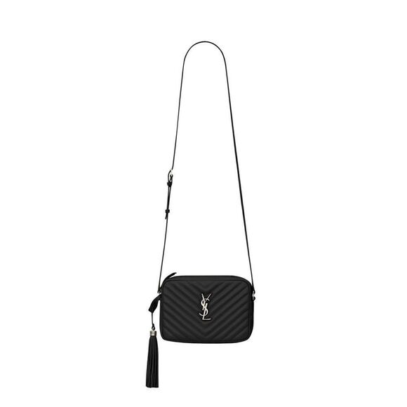 Saint Laurent LOU CAMERA BAG IN QUILTED LEATHER Nero black with silver tone YSL - Picture 1 of 7